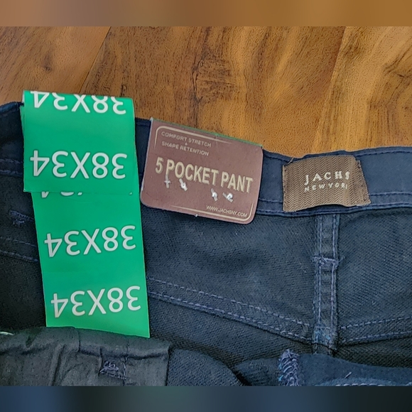 NEW 38x34 mens Jachs NY Straight Leg Navy Stretch-Twill Cotton Traveler Pants - Picture 4 of 11